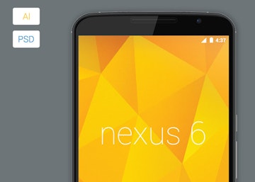 Vector Nexus 6 Model Mockup
